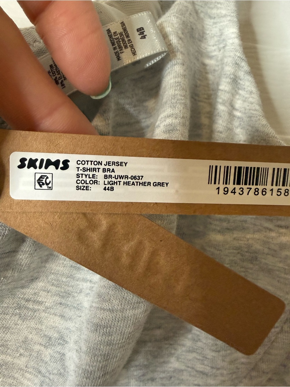 SKIMS Heather Gray Underwire Bralette - Picture 3 of 5